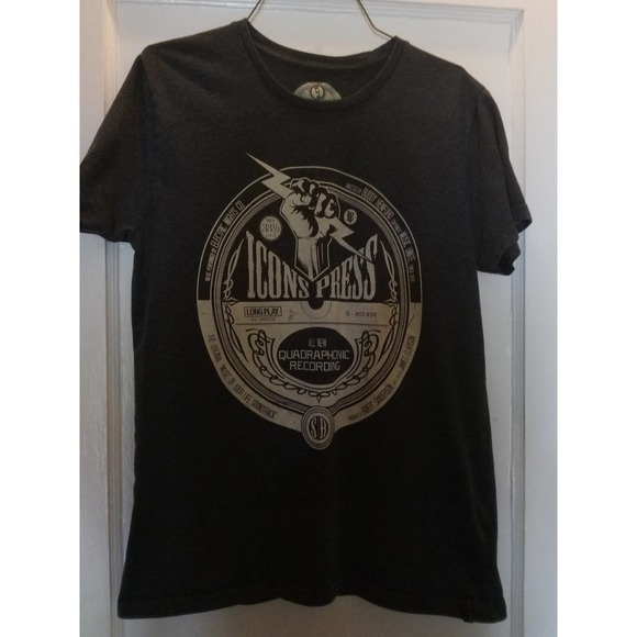 ICONS Press Retro Style Quadraphonic Recording T-Shirt, Unisex Size Medium - Picture 2 of 5